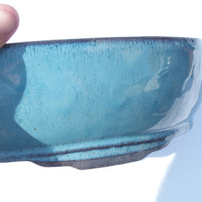 Miska Bonsai 41 x 29 x 10 cm kolor niebieski - 2
