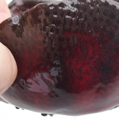 Ceramiczna skorupa 8 x 6,5 x 5,5 cm, kolor czerwony - 2
