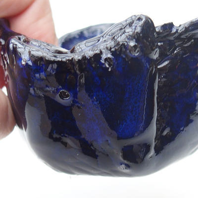 Ceramiczna skorupa 7,5 x 7,5 x 6 cm, kolor niebieski - 2