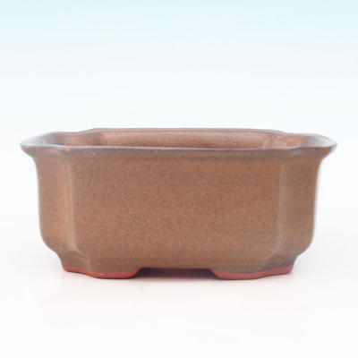 Ceramiczna miska bonsai H 01 - 12 x 9 x 5 cm, brązowy - 12 x 9 x 5 cm - 2
