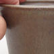 Ceramiczna miska bonsai 11 x 11 x 9 cm, kolor brązowy - 2/3