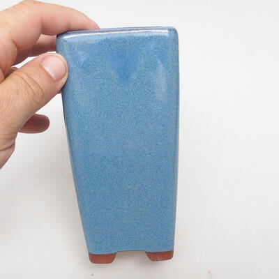 Ceramiczna miska bonsai 7 x 7 x 15 cm, kolor niebieski - 2