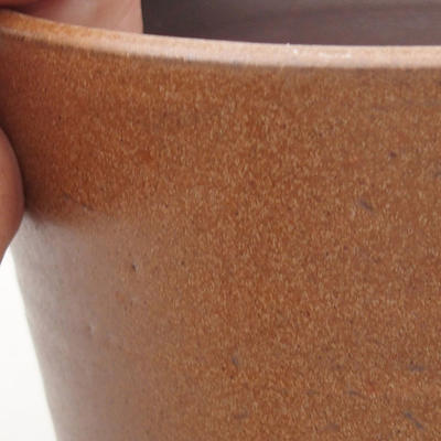 Ceramiczna miska bonsai 10 x 10 x 9,5 cm, kolor brązowy - 2