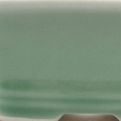 Ceramiczna miska bonsai 10 x 7,5 x 4 cm, kolor zielony - 2