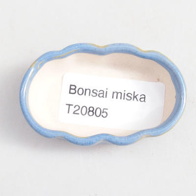 Mini miska bonsai 5,5 x 3,5 x 1,5 cm, kolor niebieski - 2