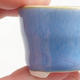 Mini miska bonsai 3,5 x 3,5 x 2,5 cm, kolor niebieski - 2/3
