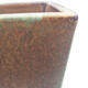 Ceramiczna miska bonsai 7,5 x 7,5 x 10 cm, kolor brązowo zielony - 2/3