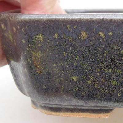 Ceramiczna miska bonsai 15 x 11,5 x 4 cm, kolor zielony - 2