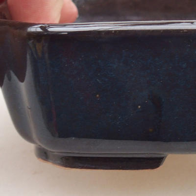 Ceramiczna miska bonsai 15 x 12 x 4 cm, kolor niebieski - 2