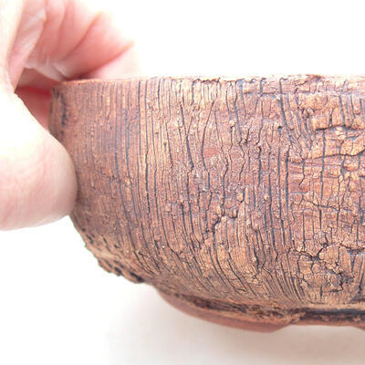 Ceramiczna miska bonsai 16 x 16 x 6 cm, kolor spękany - 2