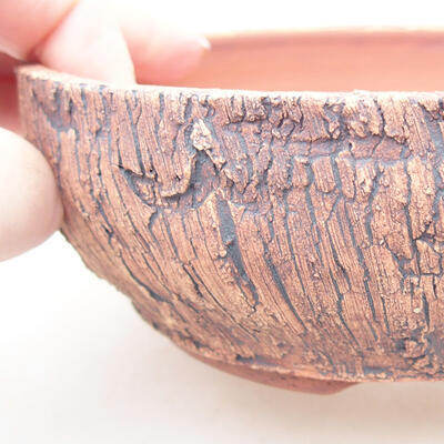 Ceramiczna miska bonsai 14,5 x 14,5 x 5 cm, kolor spękany - 2