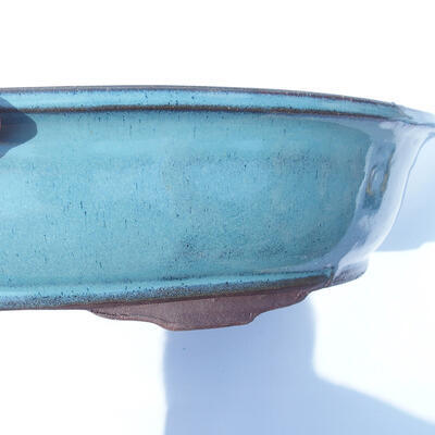 Miska Bonsai 43 x 29 x 9 cm kolor niebieski - 2