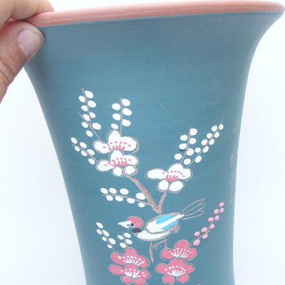 Ceramiczna miska bonsai 21 x 21 x 27 cm, kolor niebieski - 2