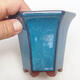Ceramiczna miska bonsai 10 x 9 x 9 cm, kolor niebieski - 2/3
