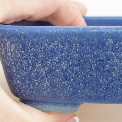 Ceramiczna miska bonsai 12 x 9,5 x 3,5 cm, kolor niebieski - 2