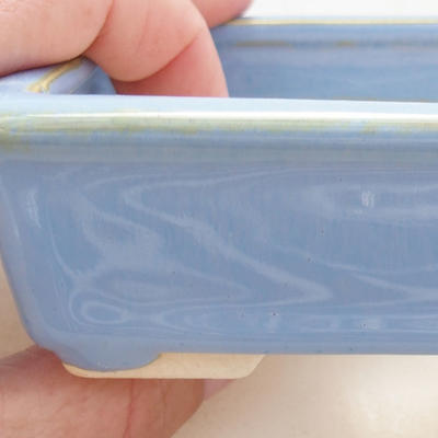 Ceramiczna miska bonsai 10,5 x 8,5 x 3 cm, kolor niebieski - 2