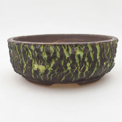 Ceramiczna miska bonsai 18 x 18 x 6,5 cm, popękany kolor - 2