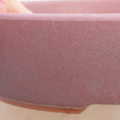 Ceramiczna miska bonsai 16,5 x 13,5 x 3,5 cm, kolor różowy - 2