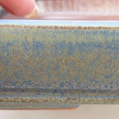 Ceramiczna miska bonsai 17 x 12,5 x 3,5 cm, kolor niebieski - 2