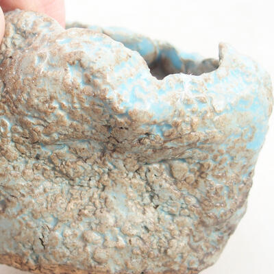 Ceramiczna skorupa 5 x 5 x 6 cm, kolor brązowo-niebieski - 2