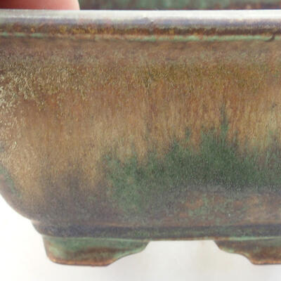 Ceramiczna miska bonsai 9 x 9 x 5,5 cm, kolor zielony - 2