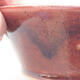 Ceramiczna miska bonsai 11 x 11 x 4,5 cm, kolor bordowy - 2/3