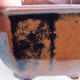 Ceramiczna miska bonsai 9 x 9 x 5,5 cm, kolor brązowy - 2/3