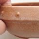 Ceramiczna miska bonsai 14 x 14 x 5 cm, kolor beżowy - 2/4
