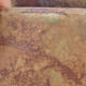 Ceramiczna miska bonsai 8 x 8 x 10 cm, kolor brązowo-zielony - 2. jakość - 2/4