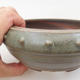 Ceramiczna miska bonsai - 14 x 14 x 6 cm, kolor zielony - 2/3