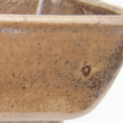 Ceramiczna miska bonsai 12 x 9 x 4,5 cm, kolor brązowo-beżowy - 2. jakość - 2