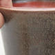 Ceramiczna miska bonsai 10 x 10 x 10 cm, kolor brązowo-zielony - 2/3