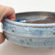 Ceramiczna miska bonsai - 16 x 16 x 5 cm, kolor niebieski - 2/3