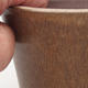 Ceramiczna miska bonsai 10,5 x 10,5 x 9,5 cm, kolor beżowy - 2/3