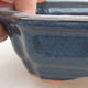 Ceramiczna miska bonsai 15 x 11,5 x 4,5 cm, kolor niebieski - 2/4