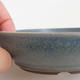 Ceramiczna miska bonsai 12 x 12 x 3 cm, kolor niebieski - 2/3