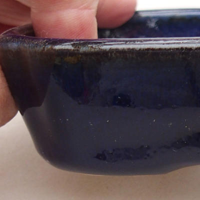 Ceramiczna miska bonsai 12 x 9 x 2,5 cm, kolor niebieski - 2