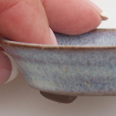 Ceramiczna miska bonsai 5,5 x 5,5 x 1,5 cm, kolor niebieski - 2