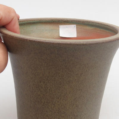 Ceramiczna miska bonsai 13 x 13 x 12 cm, kolor szary - 2