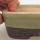 Ceramiczna miska bonsai 15 x 10 x 5 cm, kolor zielony - 2/3