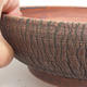 Ceramiczna miska bonsai 25 x 25 x 7 cm, kolor brązowo-zielony - 2/4
