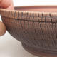 Ceramiczna miska bonsai 23,5 x 23,5 x 6,5 cm, kolor brązowy - 2/4