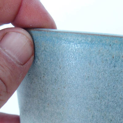 Ceramiczna miska bonsai 11,5 x 11,5 x 8 cm kolor niebieski - 2