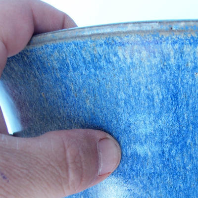 Ceramiczna miska bonsai 25 x 25 x 21 cm kolor niebieski - 2