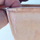 Ceramiczna miska bonsai 11 x 11 x 7 cm kolor różowy - 2/3