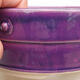 Ceramiczna miska bonsai 17 x 17 x 7 cm, kolor fioletowy - 2/3