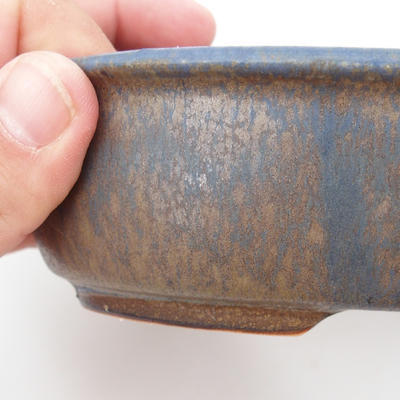 Ceramiczna miska bonsai 19 x 15 x 4,5 cm, kolor brązowo-niebieski - 2