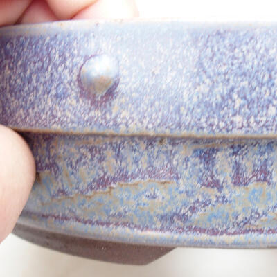 Ceramiczna miska bonsai 18,5 x 18,5 x 5,5 cm, kolor niebieski - 2