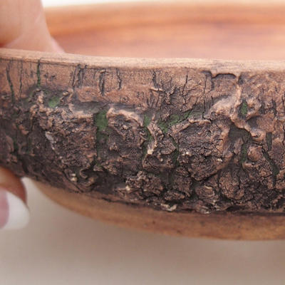 Ceramiczna miska bonsai 14,5 x 14,5 x 3,5 cm, kolor spękany - 2