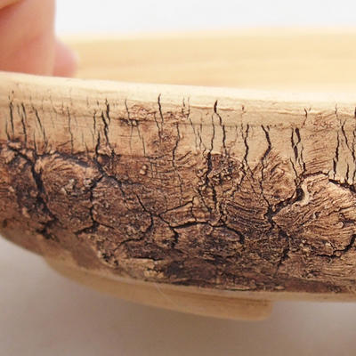 Ceramiczna miska bonsai 15,5 x 15,5 x 3 cm, kolor spękany - 2